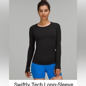 Black long sleeve swiftly tech size 14